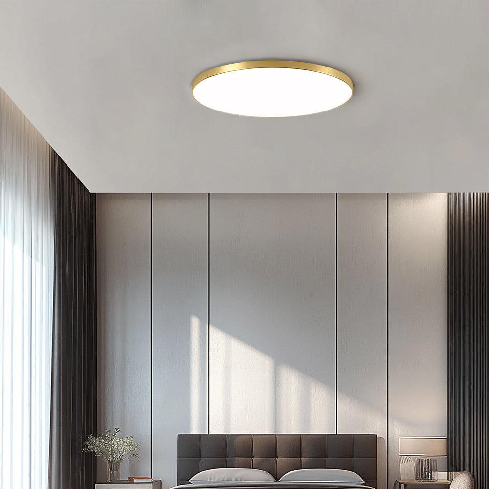 Minimalist Round Flush Mount LED Ceiling Light | Sleek Ultra-Thin Design
