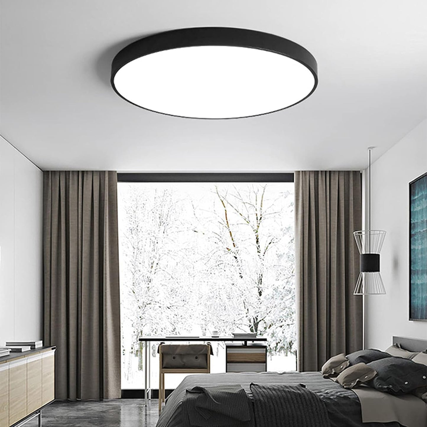 Circular Flush Ceiling Lights | Colourful