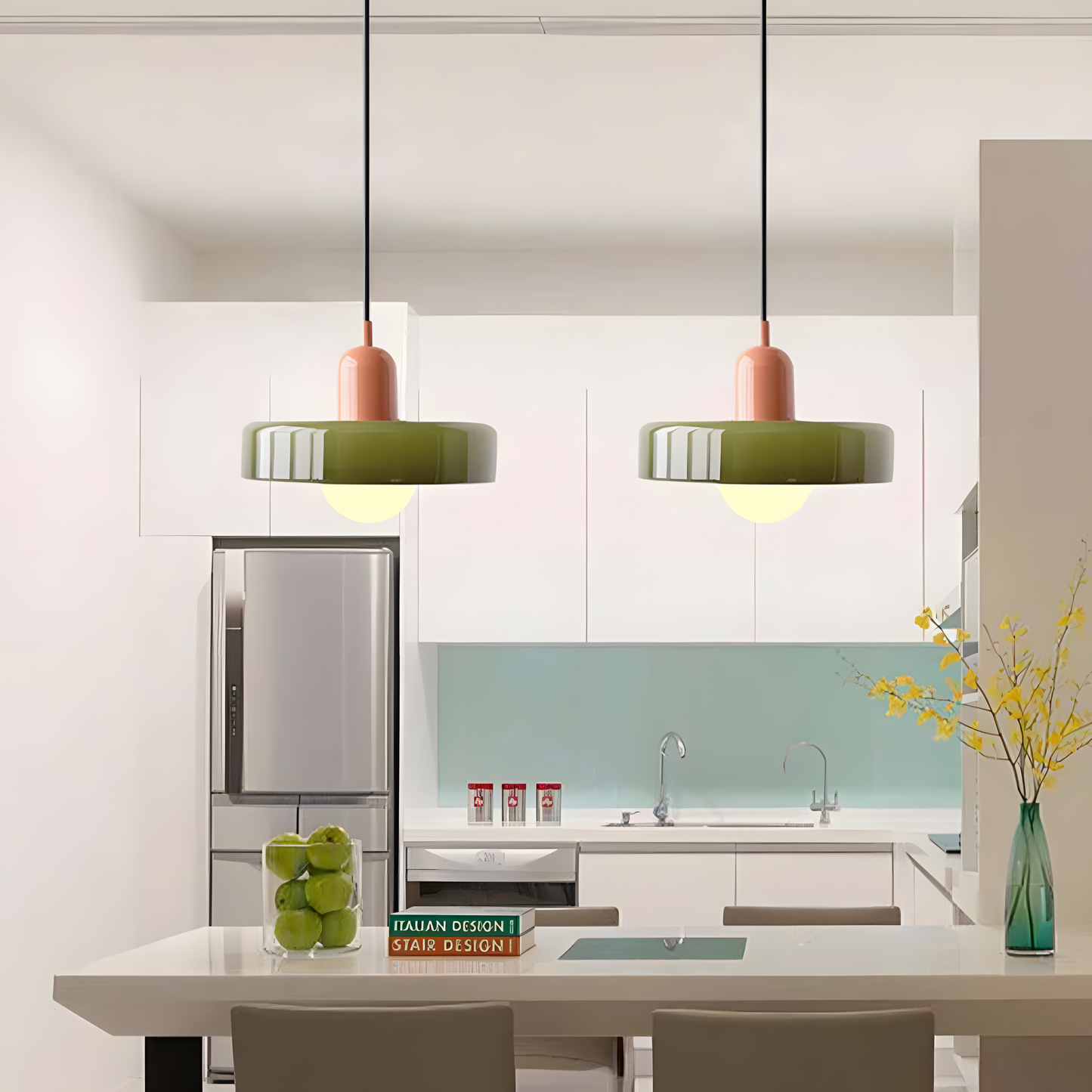 Bauhaus Modern Art Decor Glass Ceiling Pendant Light | Colorful