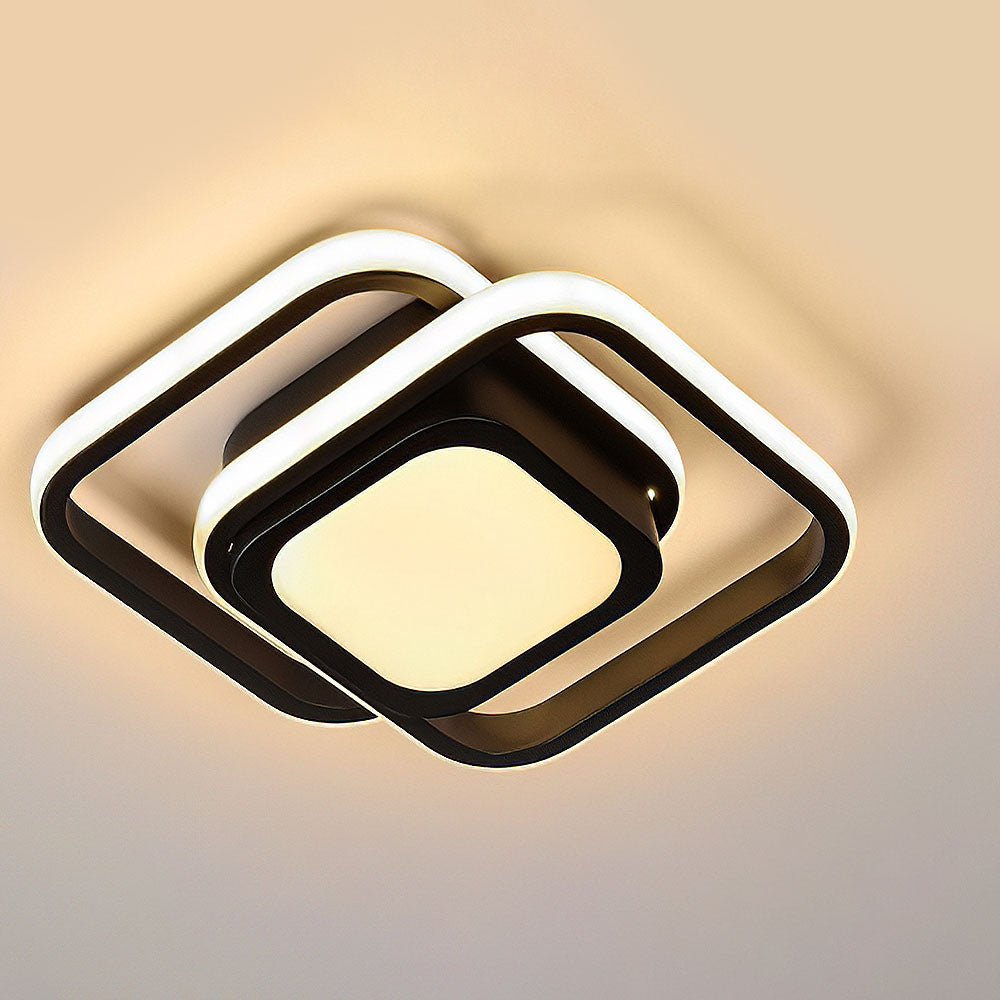 Double Ring LED Ceiling Light | Modern