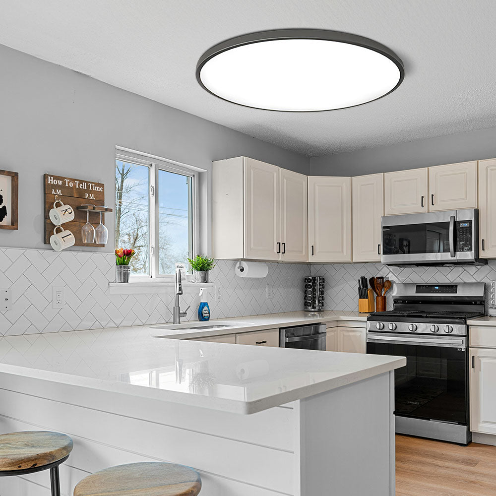 Minimalist Round Flush Mount LED Ceiling Light | Sleek Ultra-Thin Design