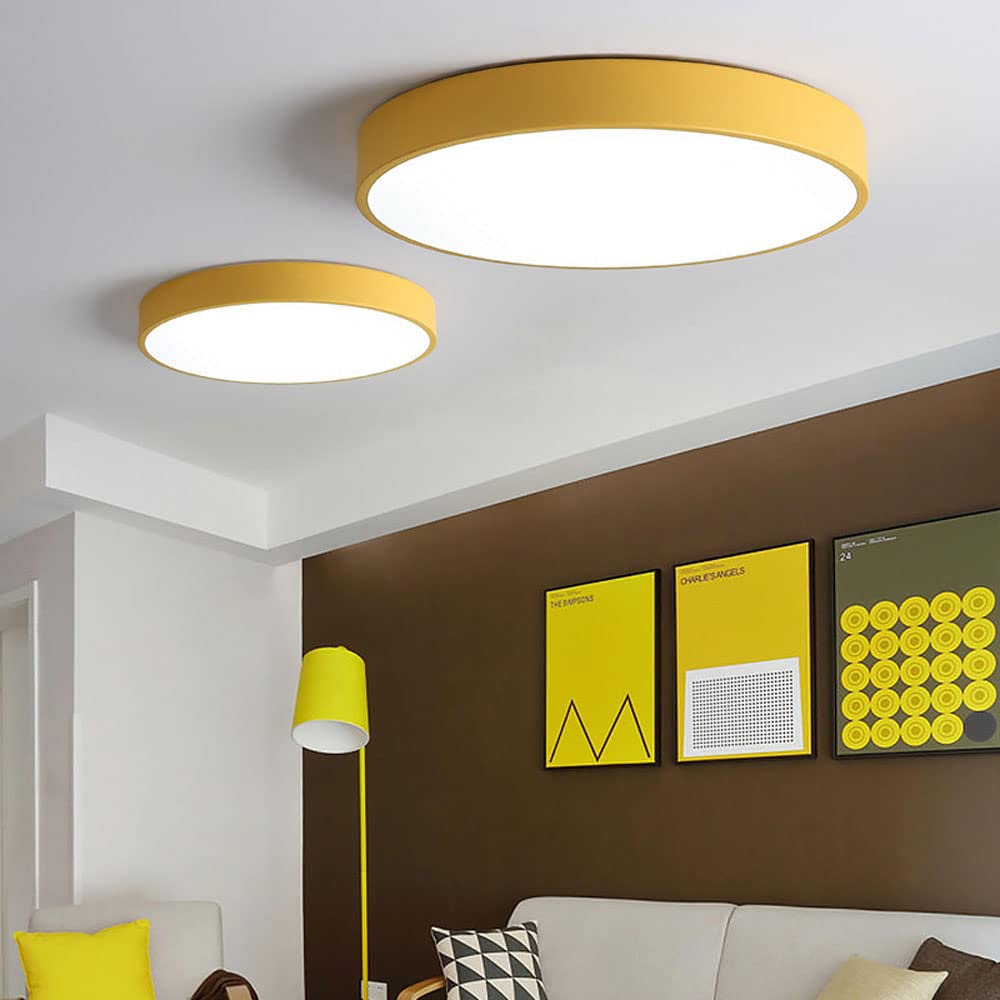 Circular Flush Ceiling Lights | Colourful