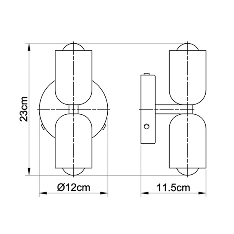 Double Head Wall Sconce | Elegant